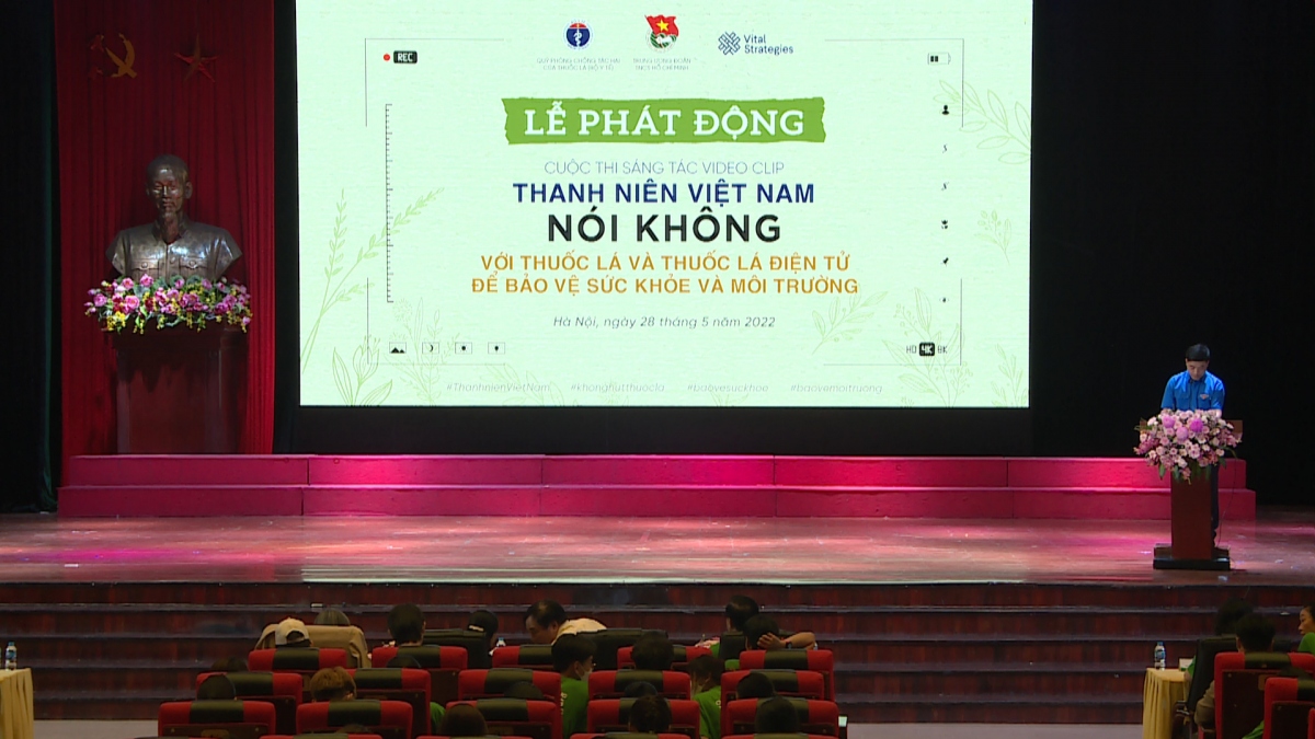 Phát động cuộc thi sáng tác video clip thanh niên Việt Nam nói không với thuốc lá